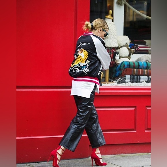 Topshop women’s satin reversible bomber jacket size 2 - Picture 6 of 6